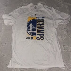 Golden state Warriors White Western Conference Champs T-Shirt